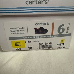 Carter's Black Toddler Shoes